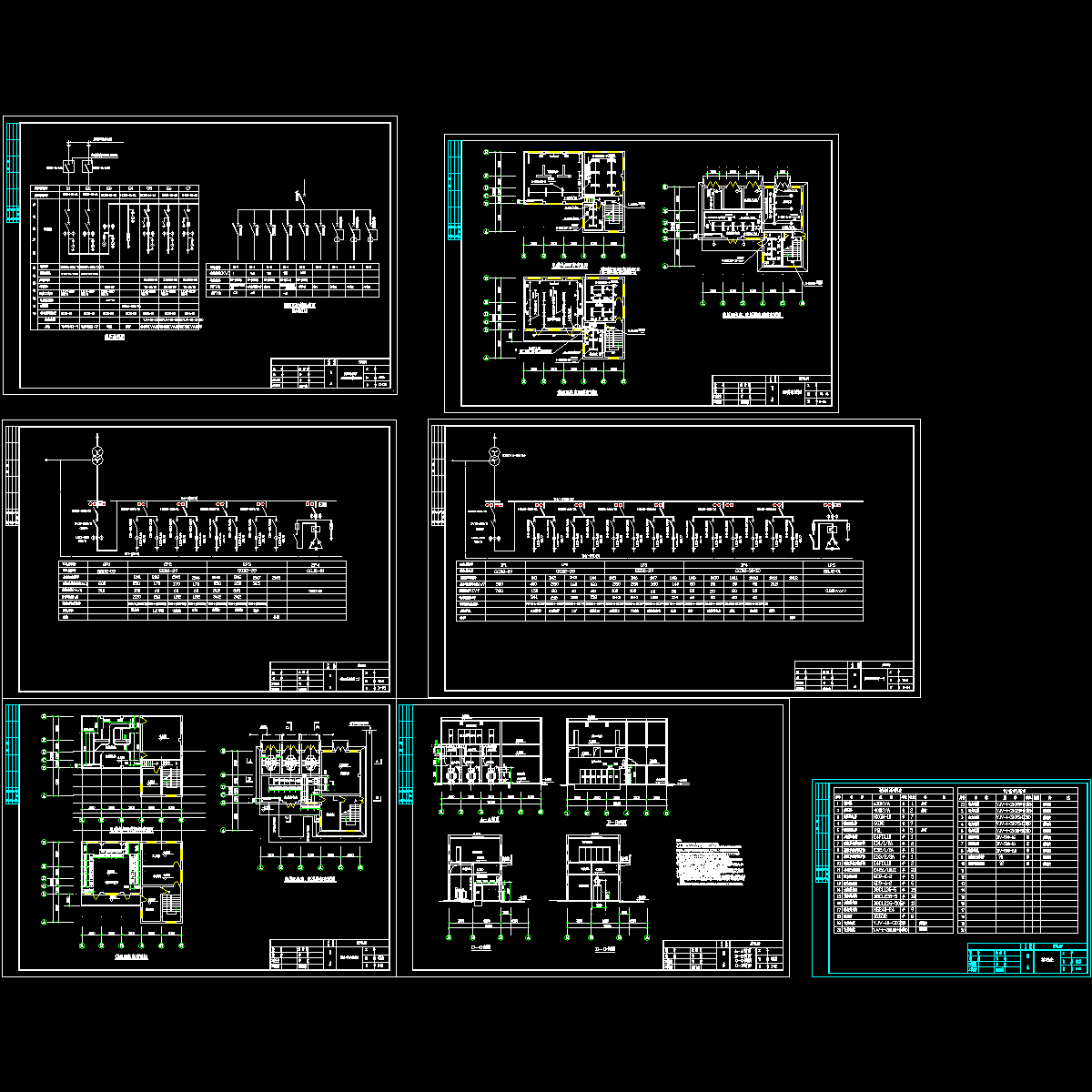 [CAD]变电所电气设计.dwg