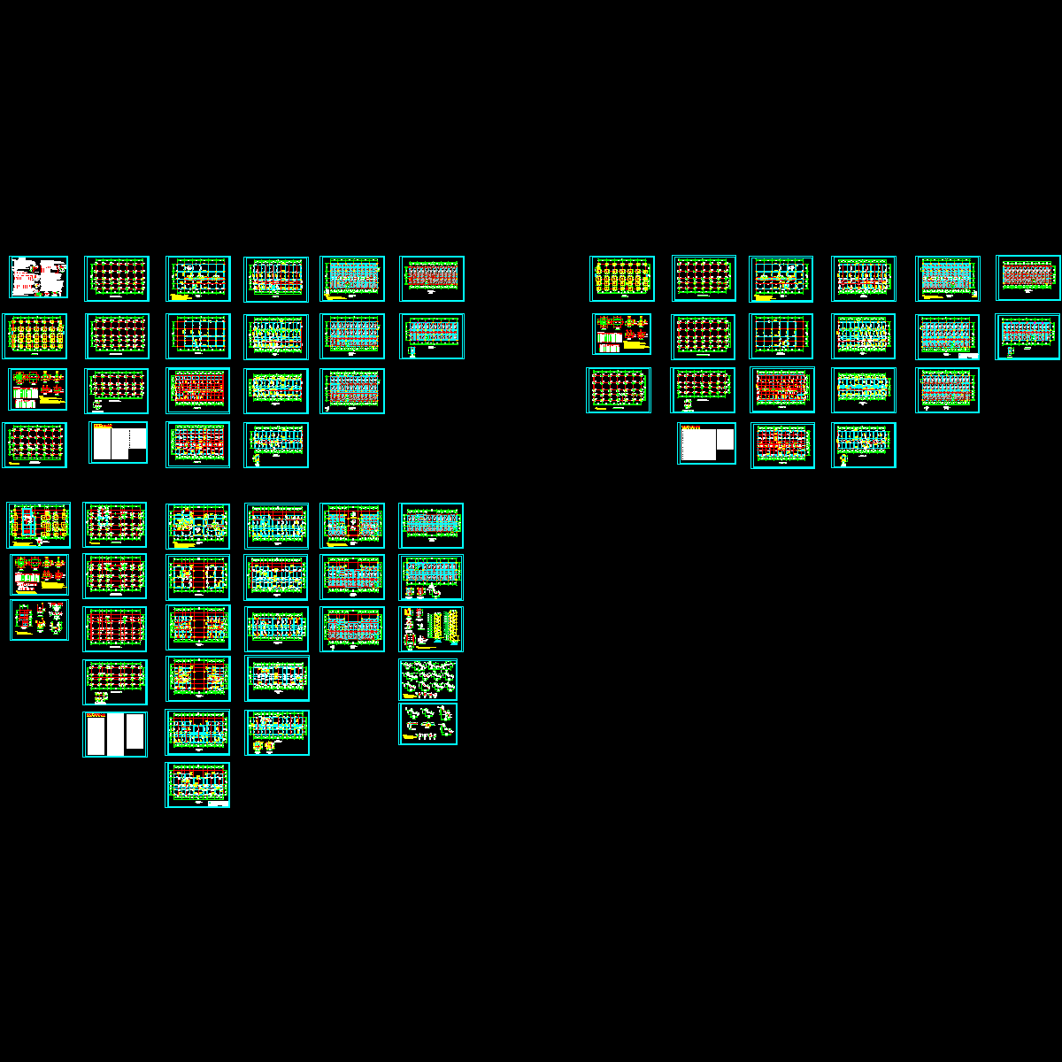 商办楼结构CAD施工图纸(6度抗震)(丙级独立基础).dwg