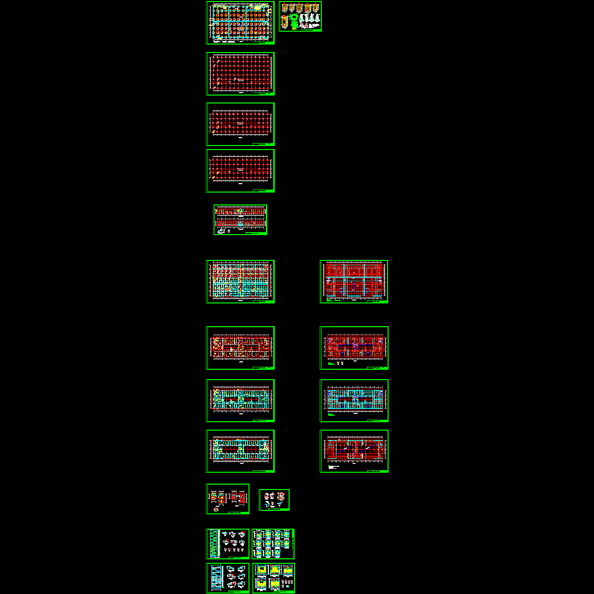 长兴岛广场3#楼结构设计CAD图纸.dwg