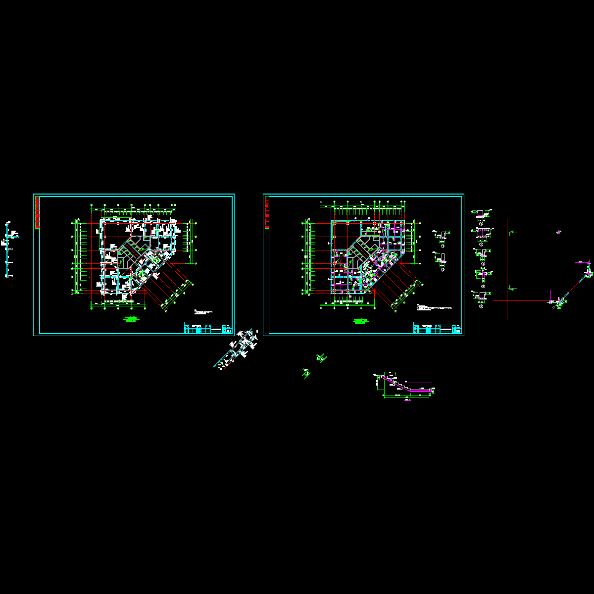 16层结构平面图纸(F10结构CAD施工图纸).dwg