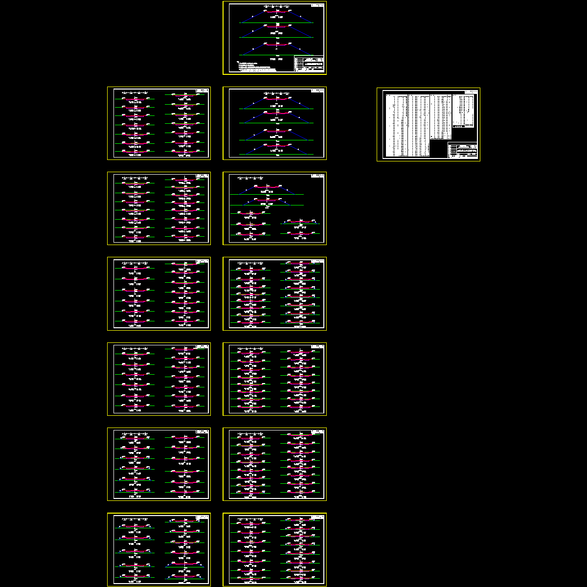 dl-31、32横断面设计图、土方计算表.dwg