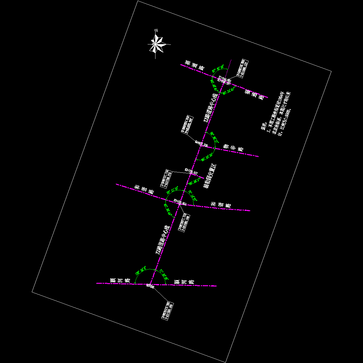 s-i-01 道路轴线图.dwg