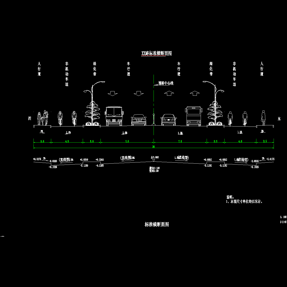 s-i-07 标准横断面图.dwg