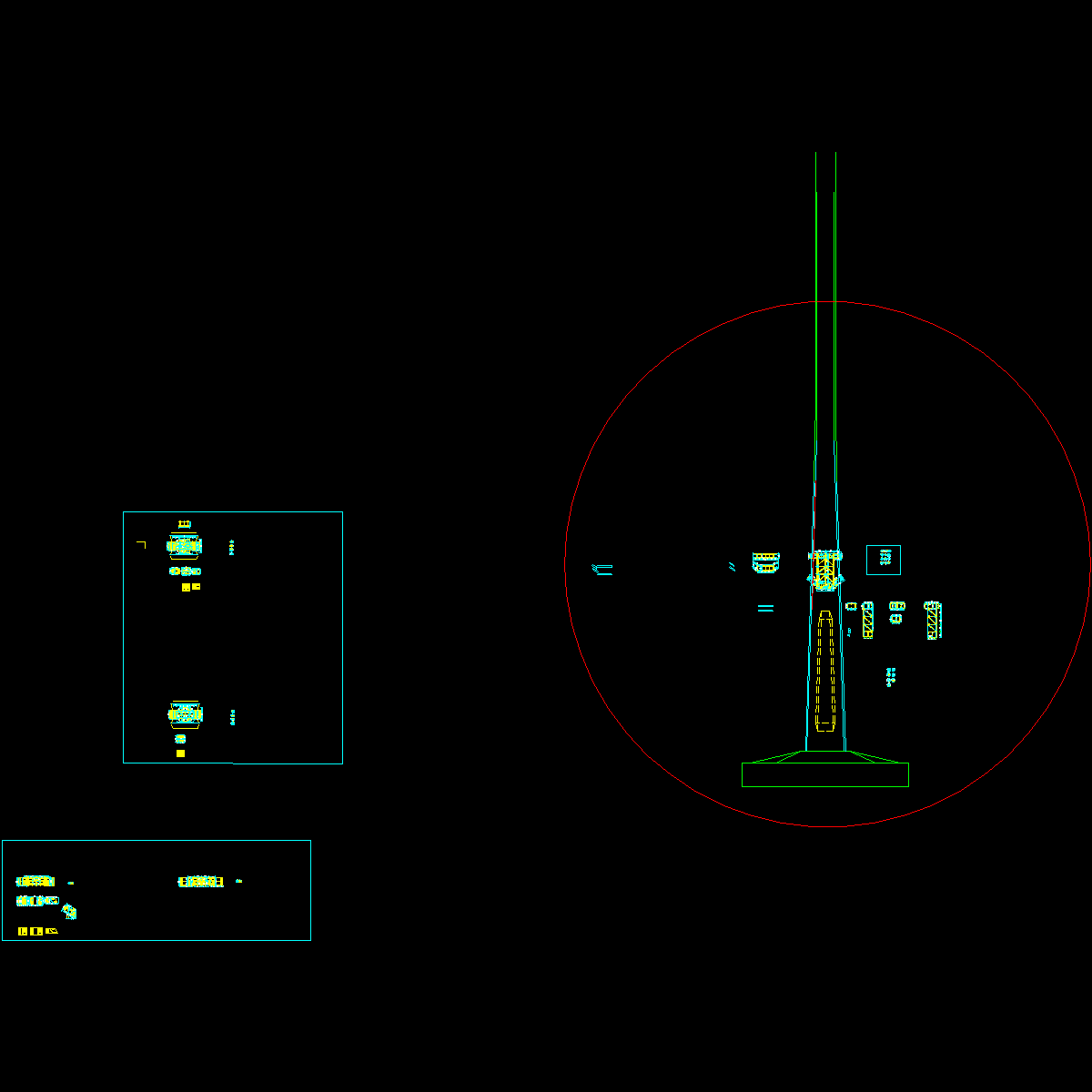 sgt07-2-2-18~24 索塔三角撑塔内锚固构造.dwg