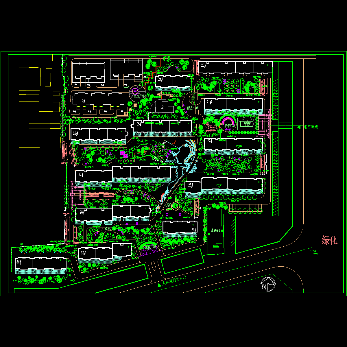 小区环境-绿化.dwg