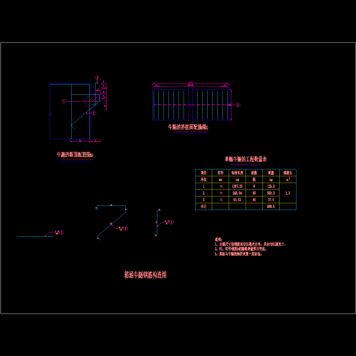 sⅣ-6 箱涵牛腿钢筋构造图.dwg