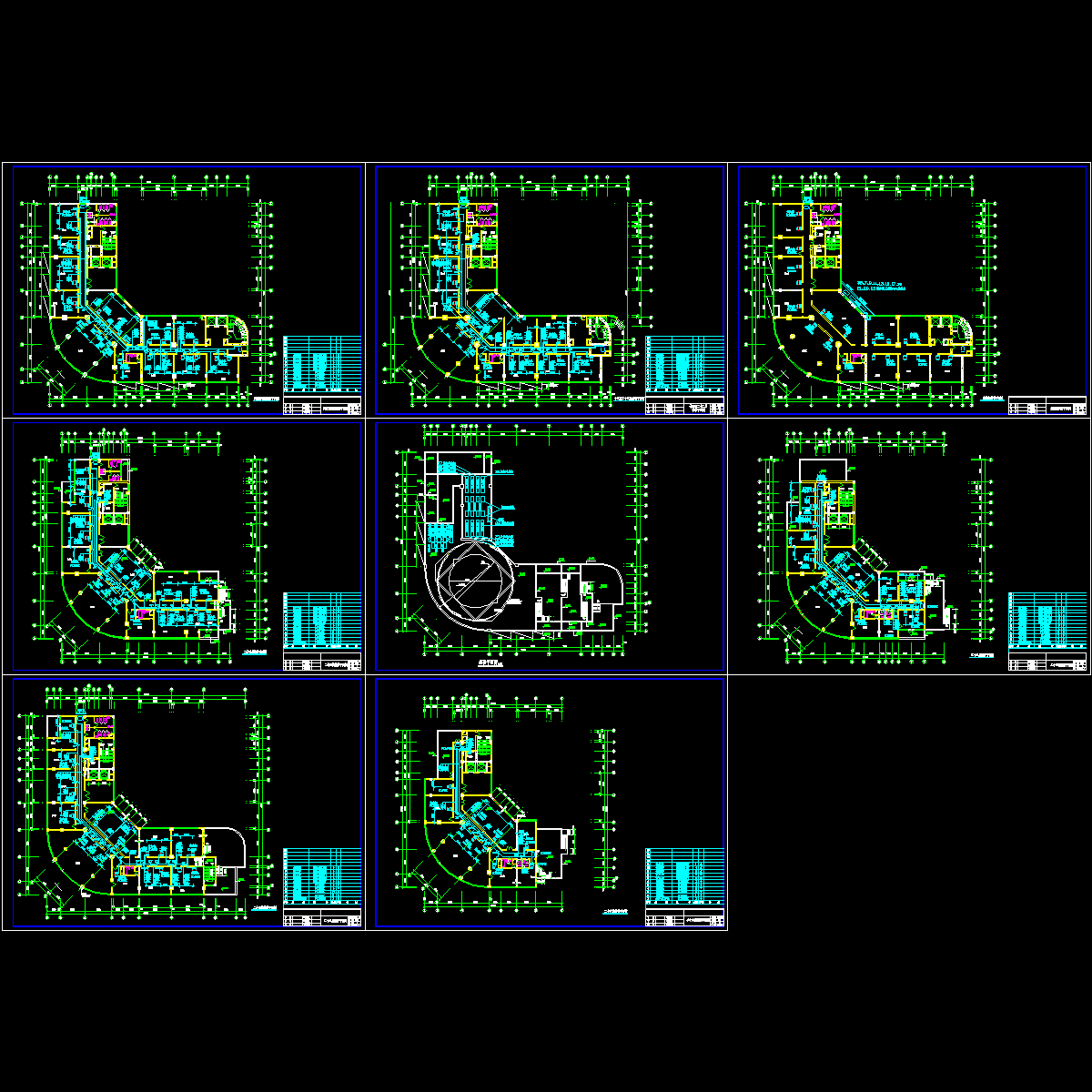 综合楼空调接管平面CAD施工图纸.dwg