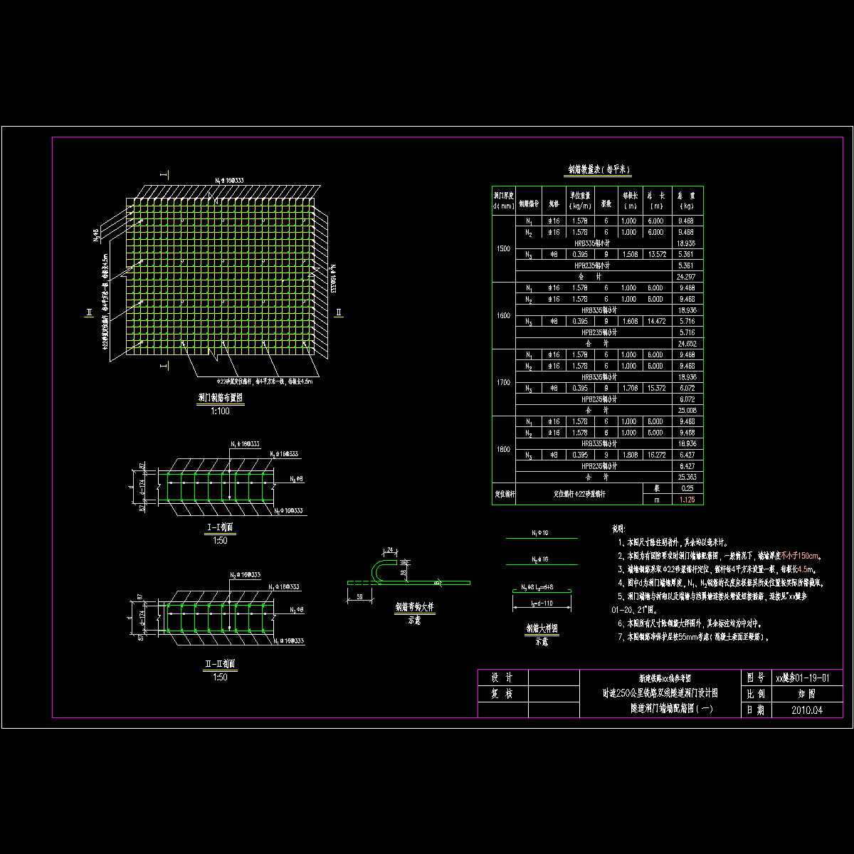 19-1-国防要求洞门配筋.dwg