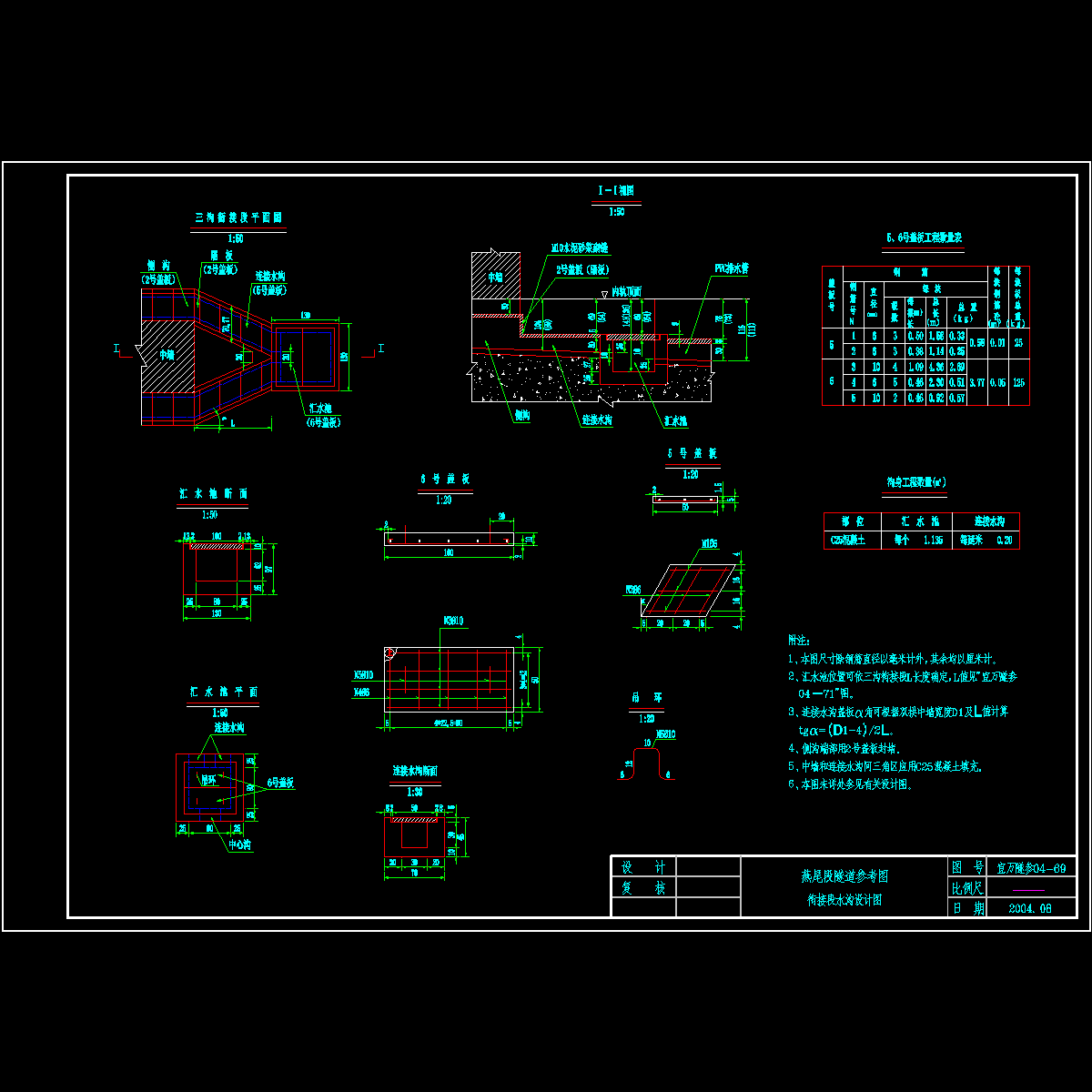 衔接段水沟设计图.dwg