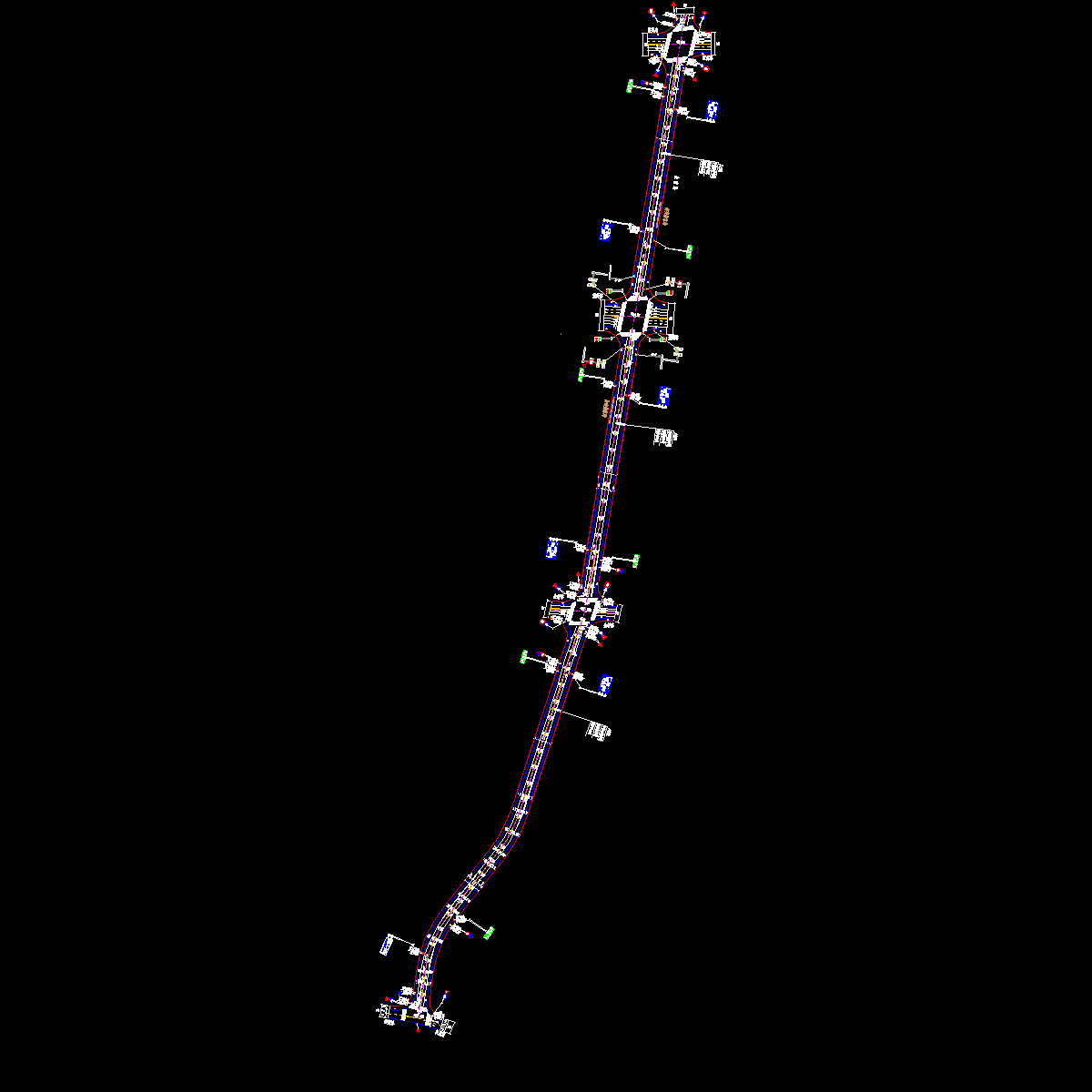 交初-01 交通标志标线平面布置图.dwg