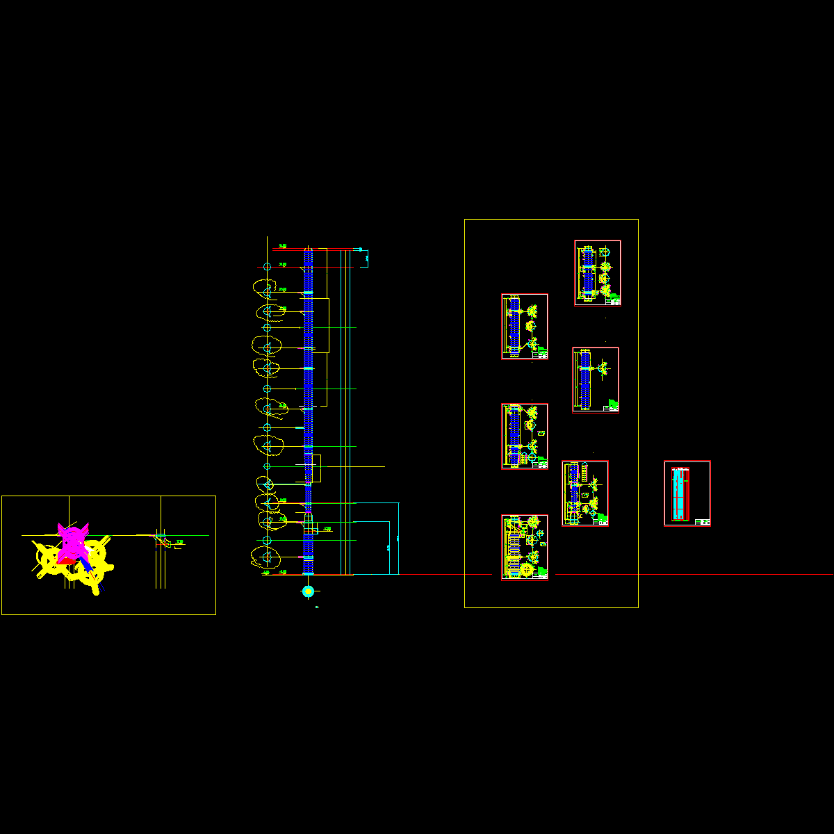 公司配套完善炼钢工程烟囱柱CAD详图纸.dwg