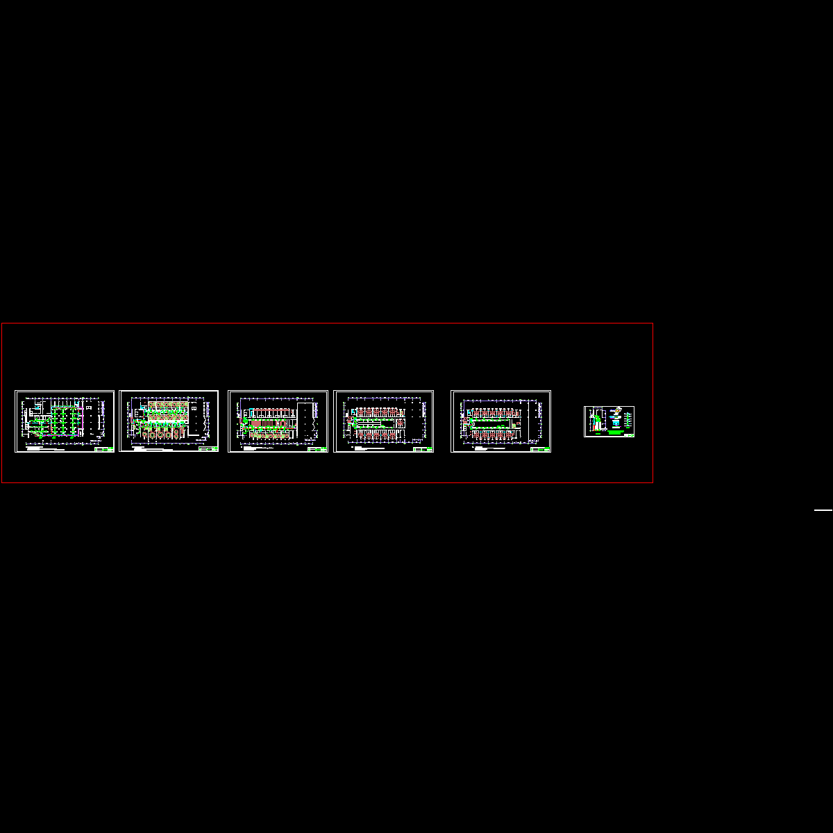 [CAD]上5层办公楼空调图纸（总共6页图纸）.dwg