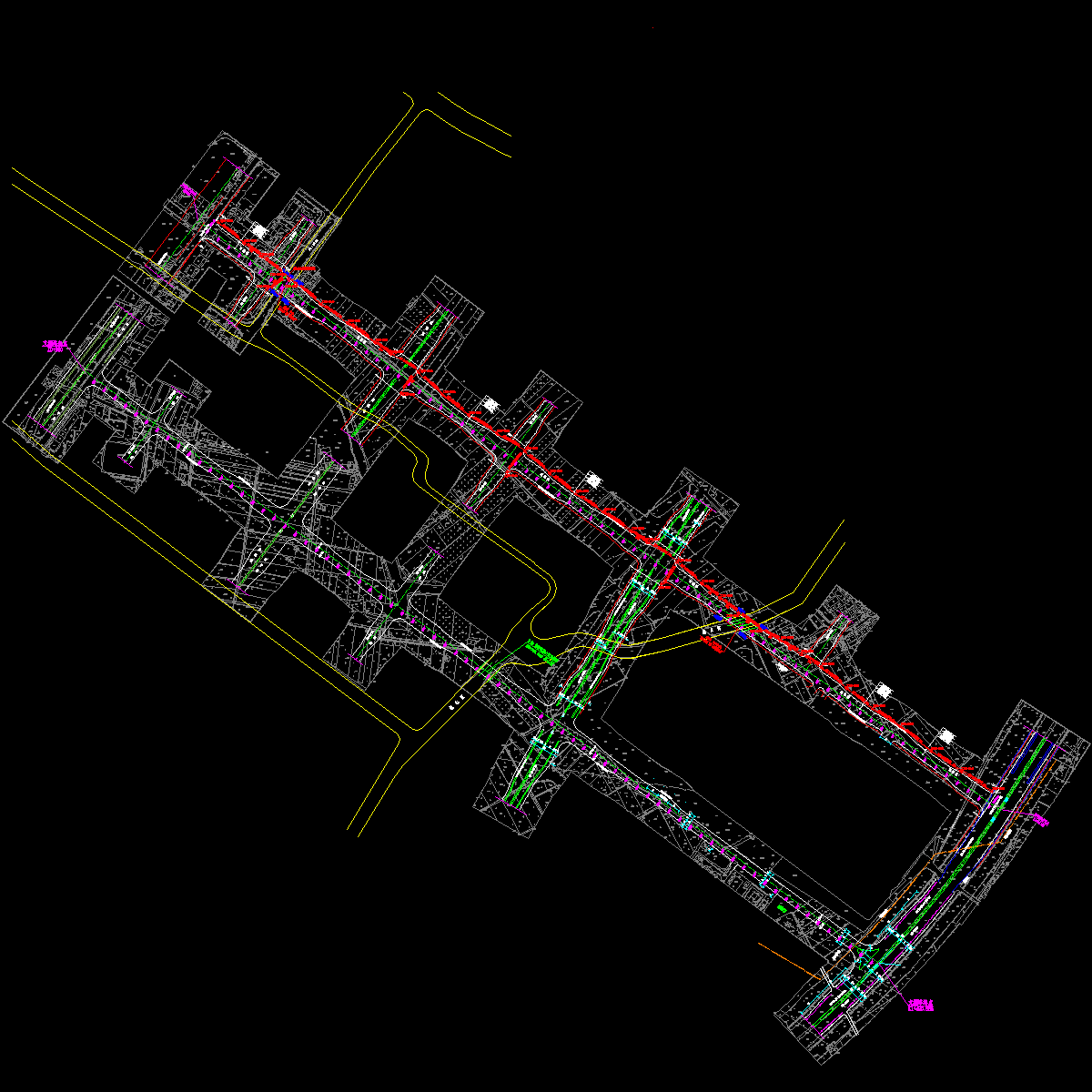 五桂路排管路径图.dwg