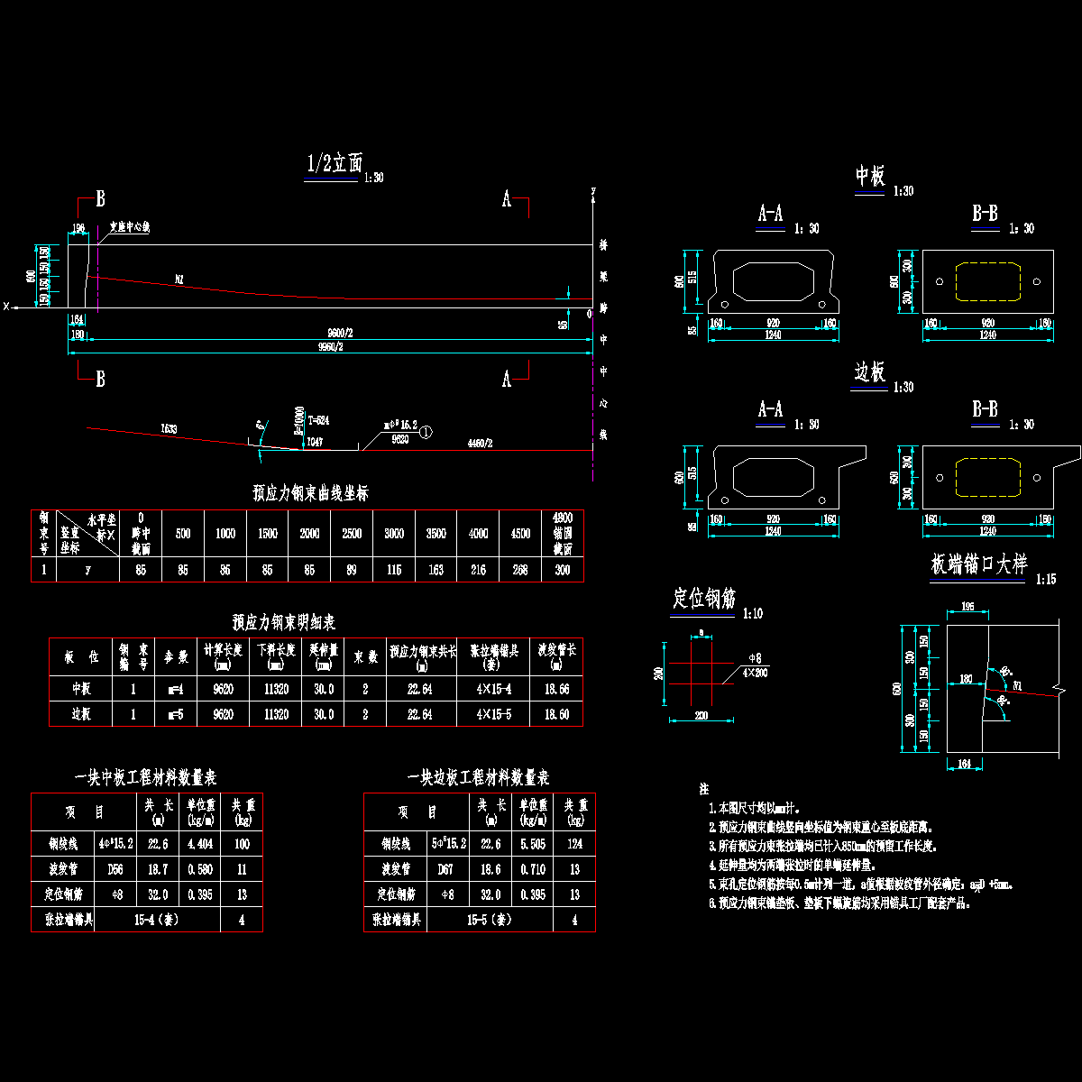 10m简支预应力钢筋构造图.dwg