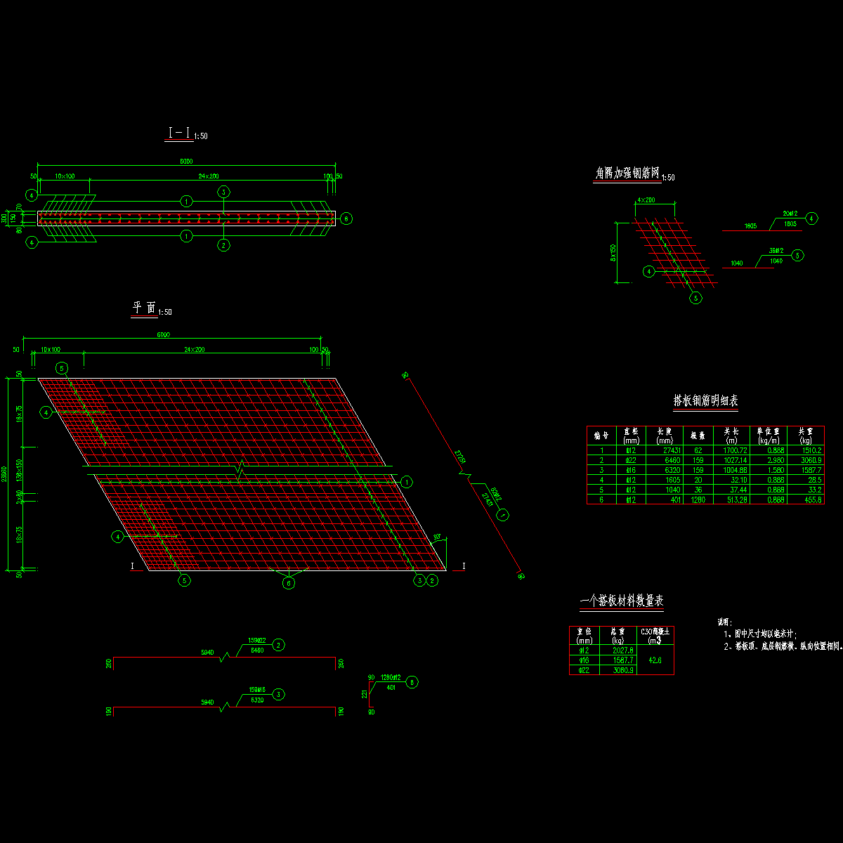 桥台搭板钢筋构造图.dwg