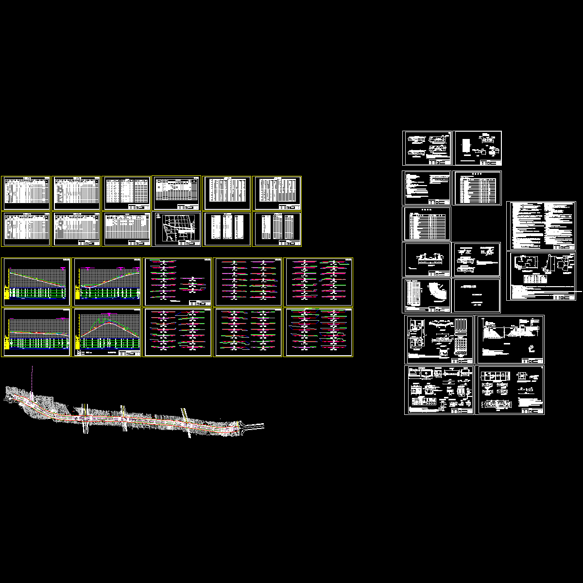 城市II级主干道水泥路面成套CAD设计图纸.dwg