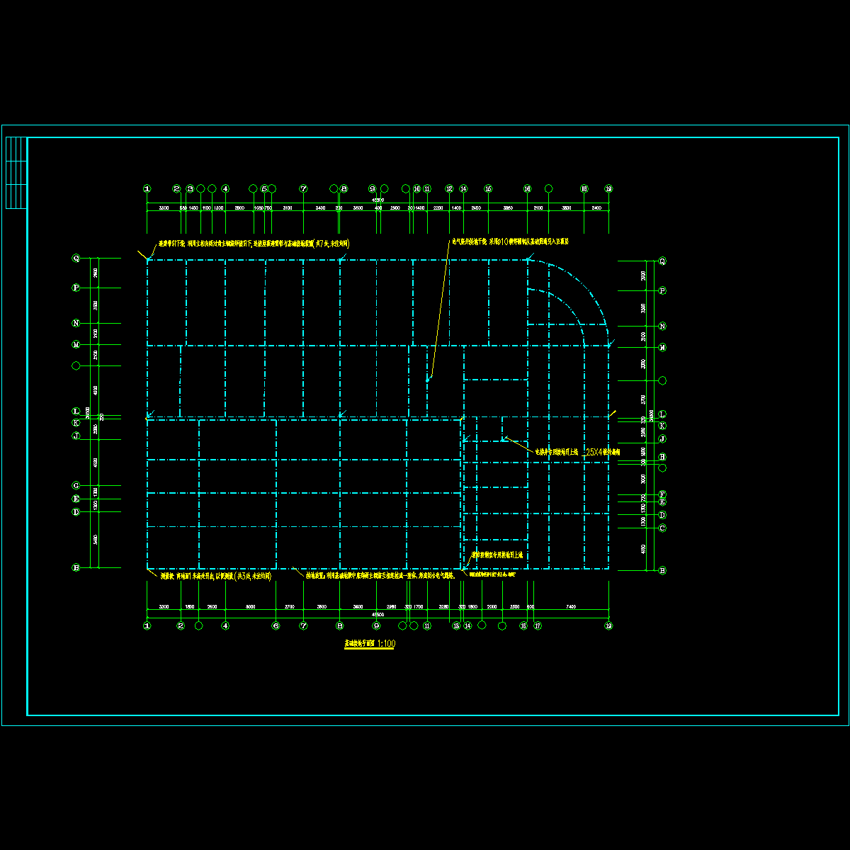 31基础层接地平面图.dwg