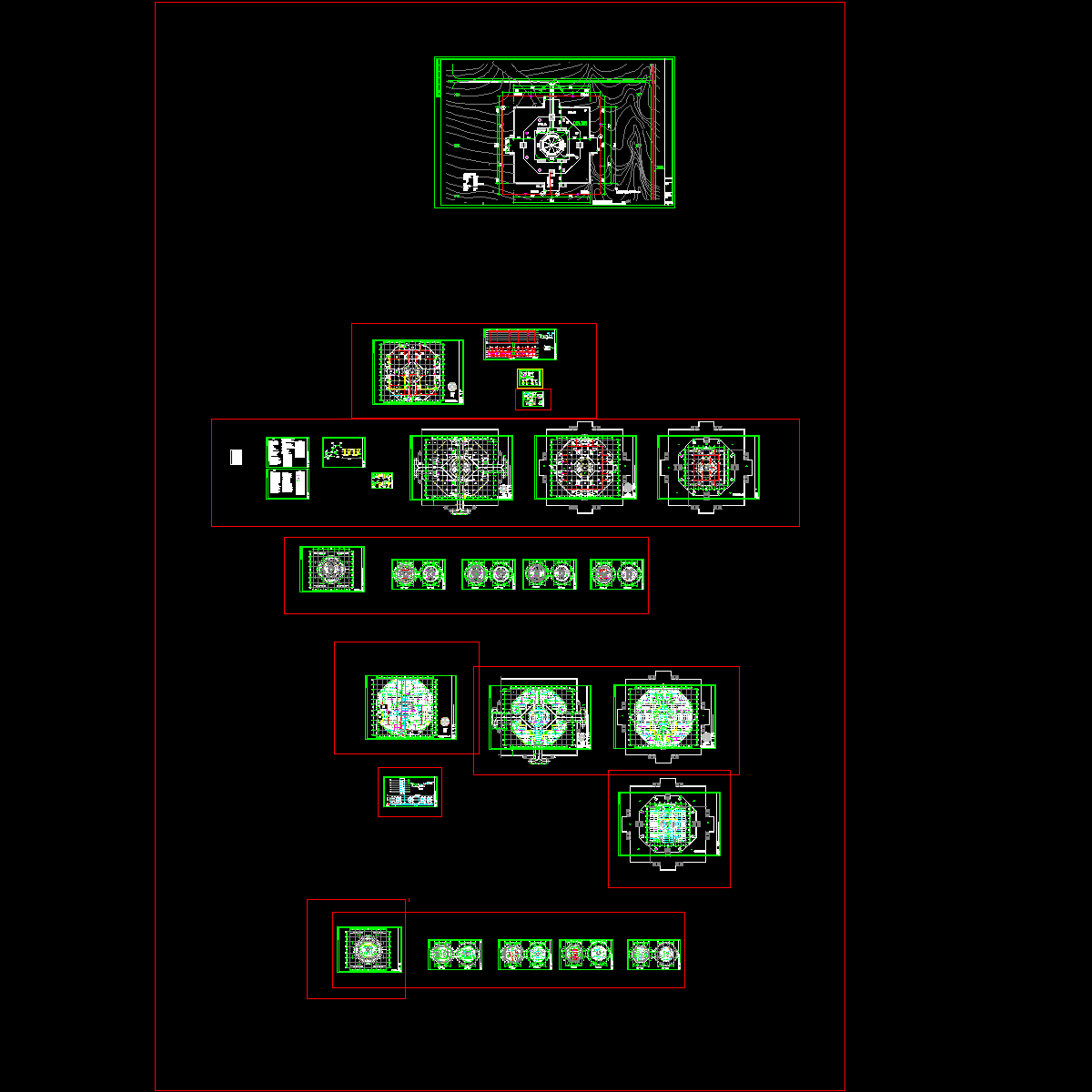 [CAD]42820平米9层佛塔给排水图纸.dwg