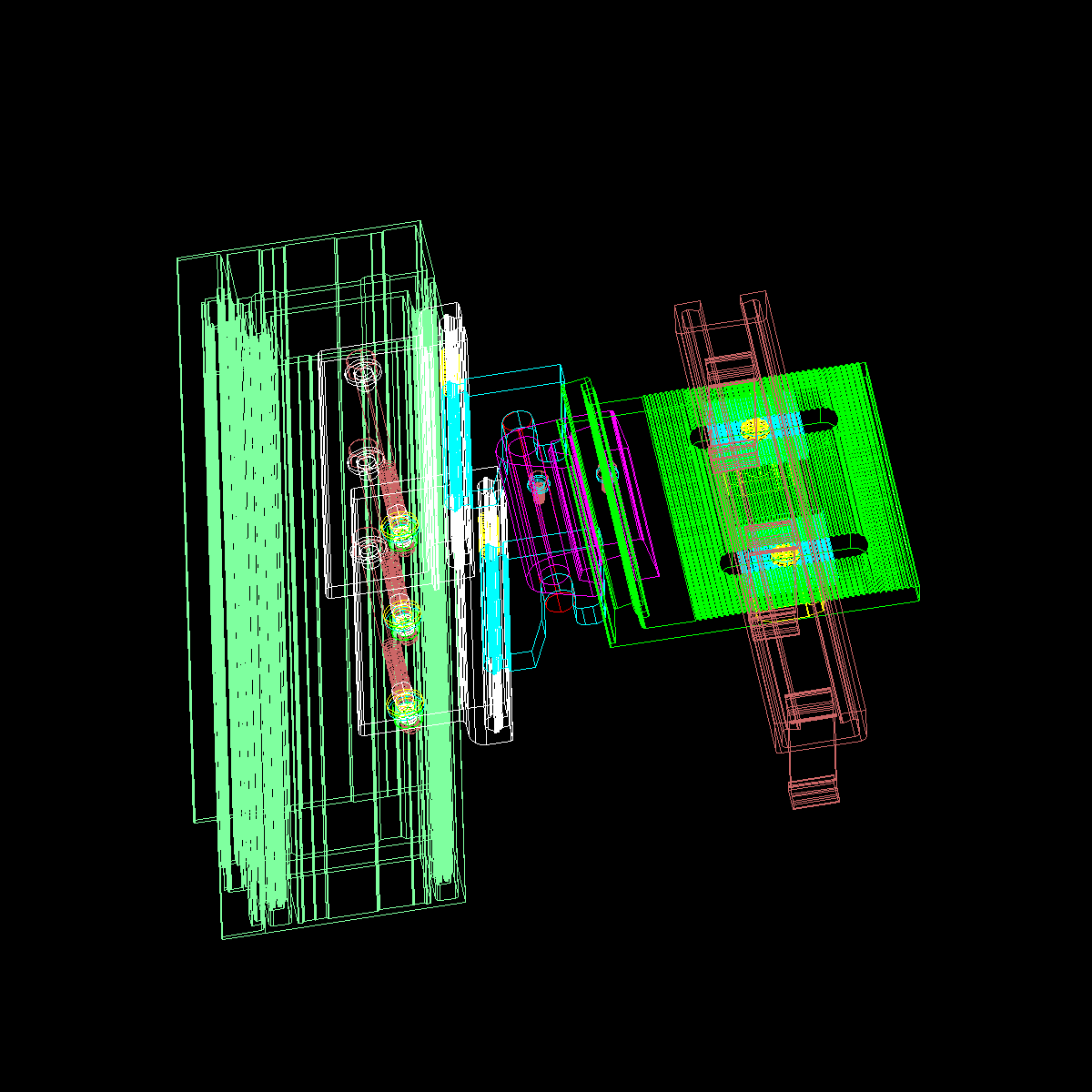 [CAD]单元幕墙底座三维节点图纸.dwg