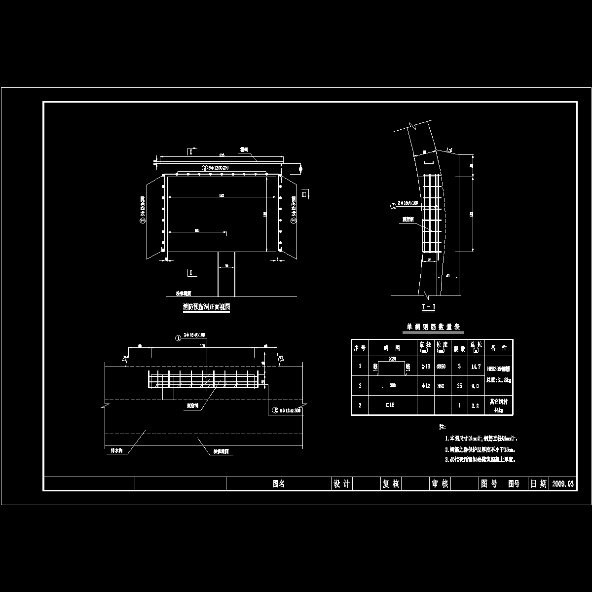 Ⅰ型消防设备预留洞配筋图.dwg