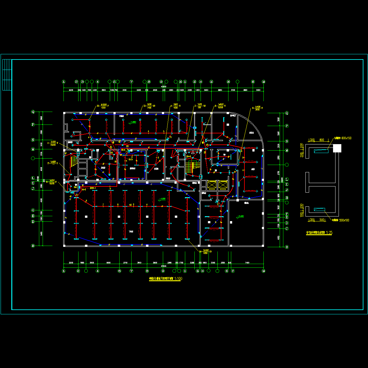 11裙楼及主楼地下室照明平面图.dwg