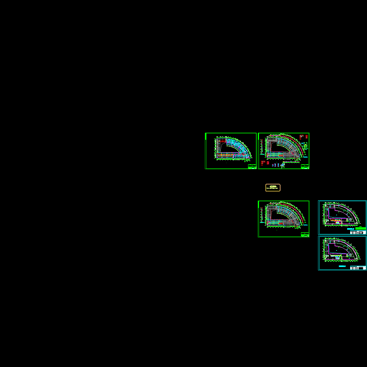 [CAD]广场屋面空调及基础图纸（5张）.dwg