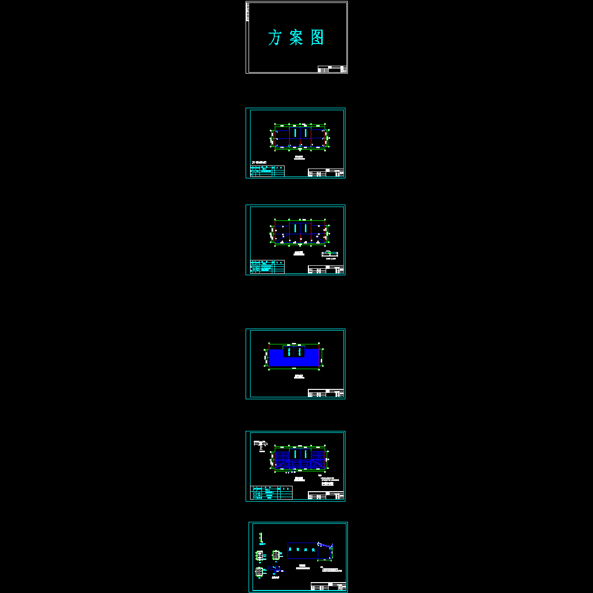 广场铁棚结构设计CAD图纸(布置图).dwg