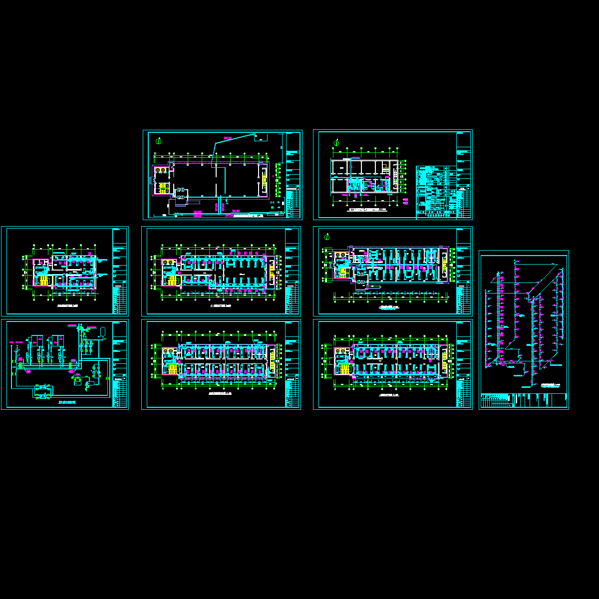 12层孵化基地空调设计CAD施工图纸.dwg