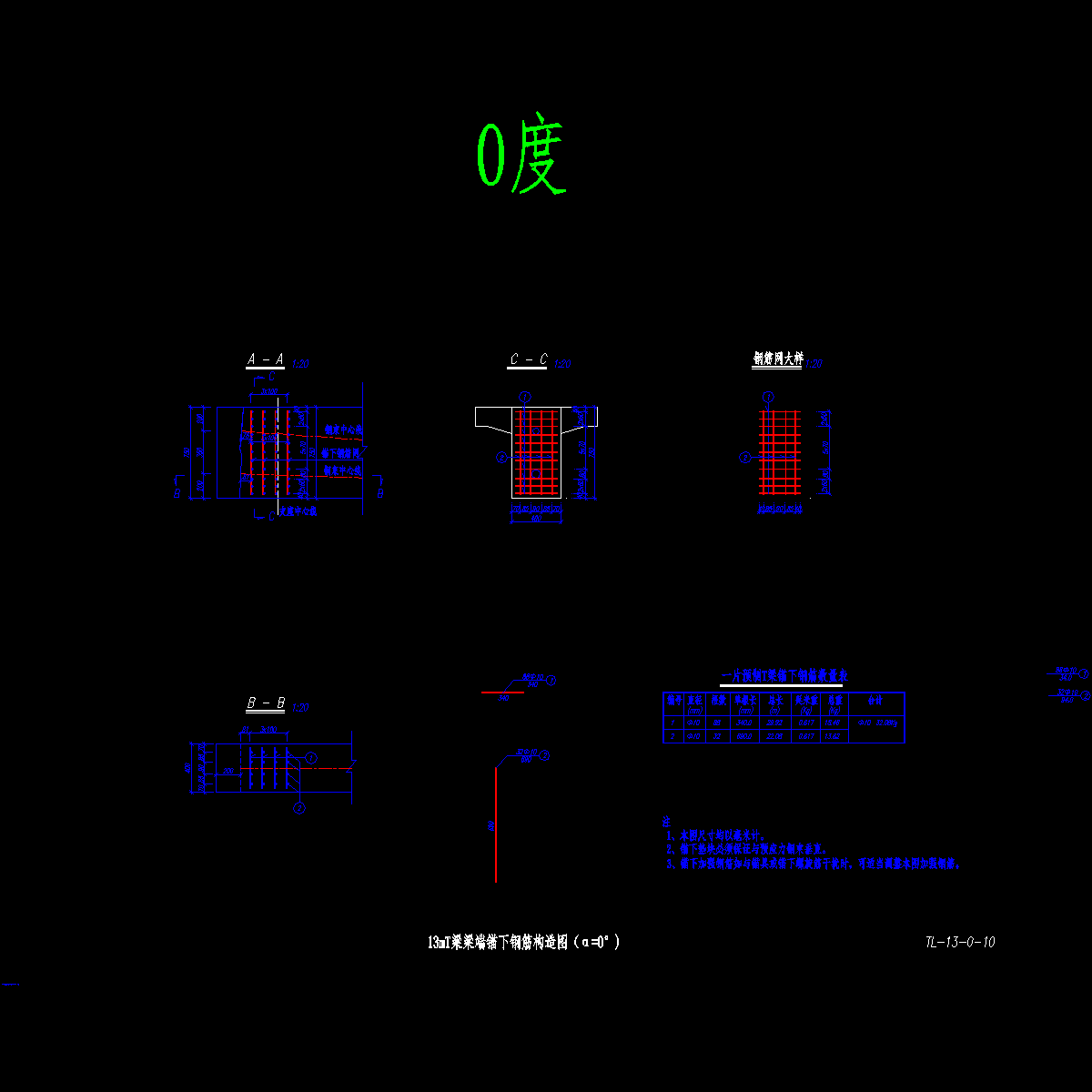tl-13-0-10-13mt梁梁端锚下钢筋构造图（α=0°).dwg