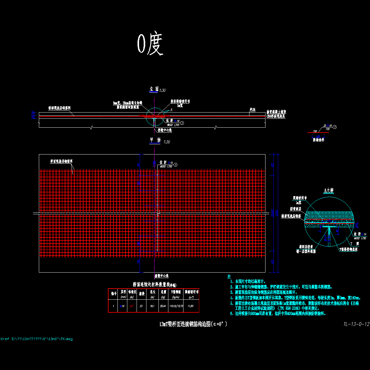 tl-13-0-12-13mt梁桥面连续钢筋构造图（α=0°).dwg