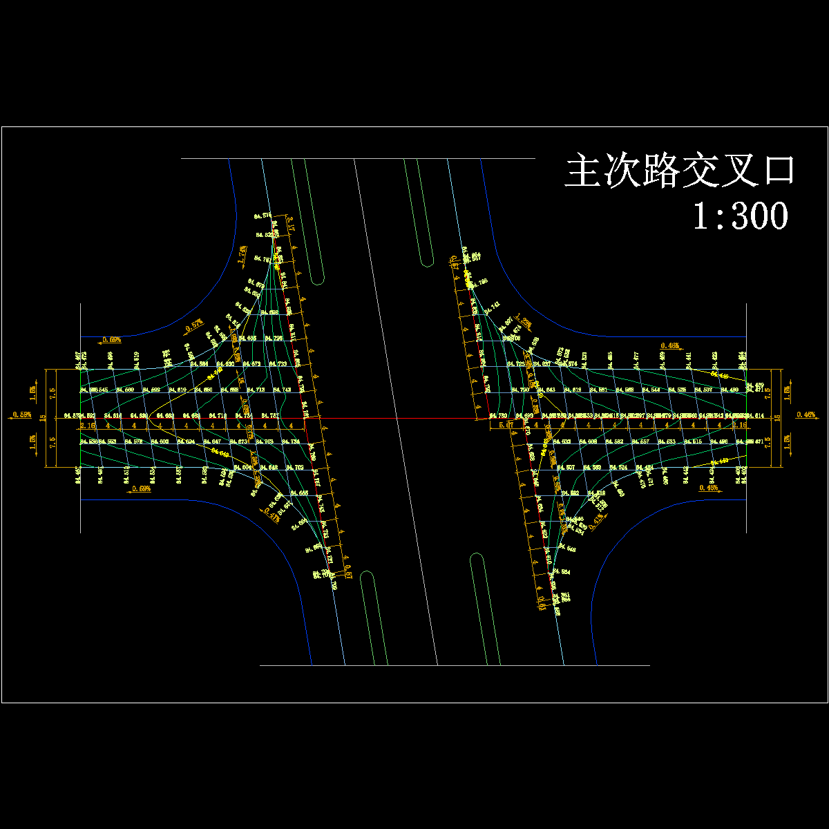 do_交叉口竖向图(02-主次路交叉).dwg