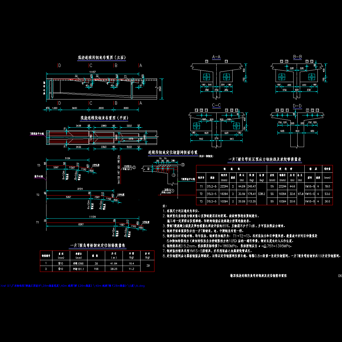 06 墩顶现浇连续段负弯矩钢束及定位钢筋布置图.dwg