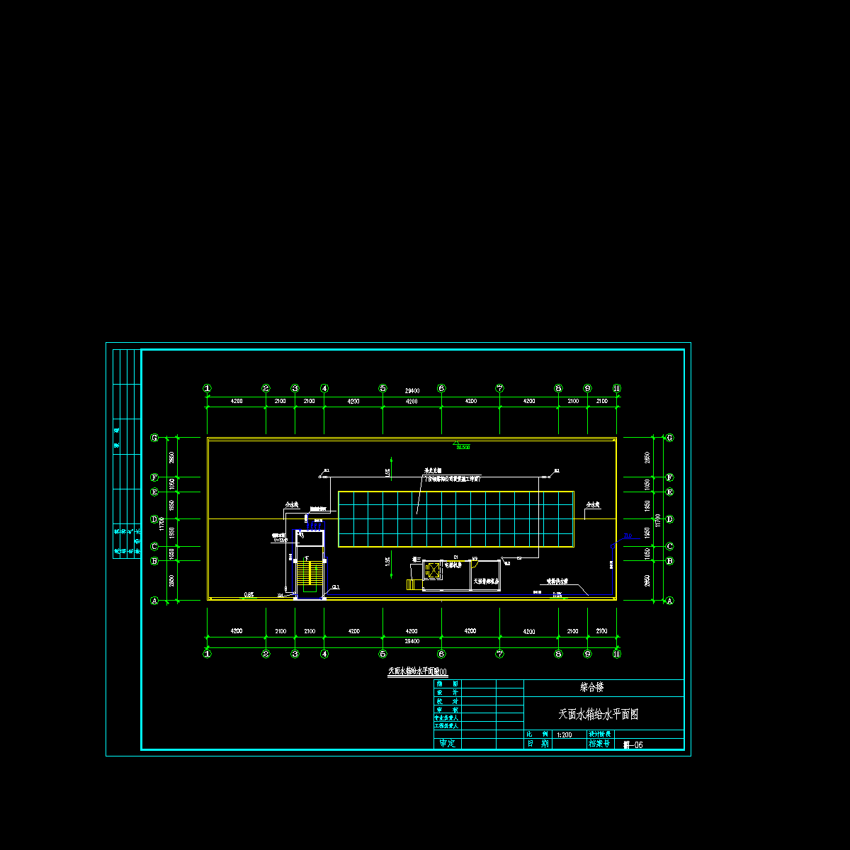 天面水箱给水平面图.dwg