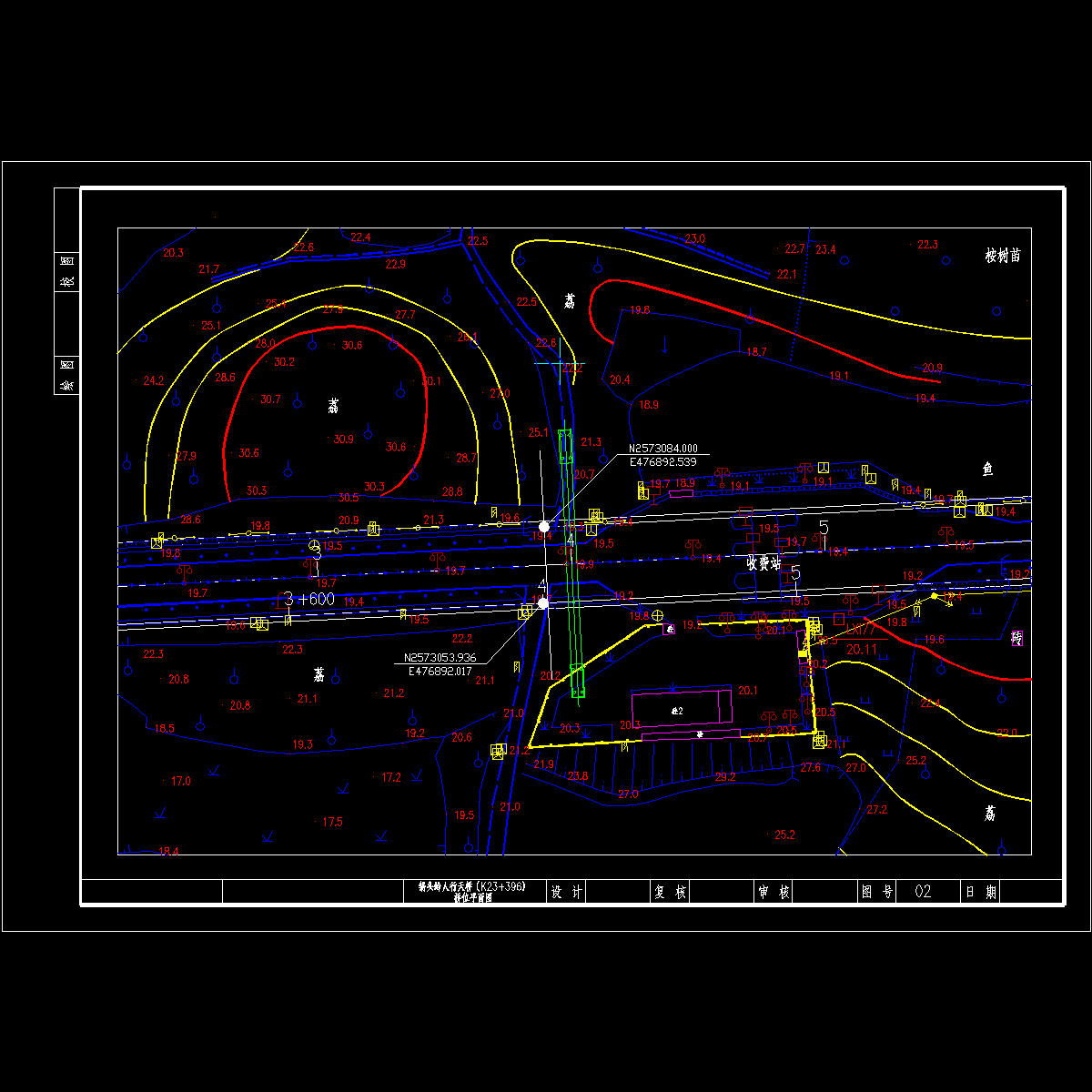 k23+400桥位平面图.dwg