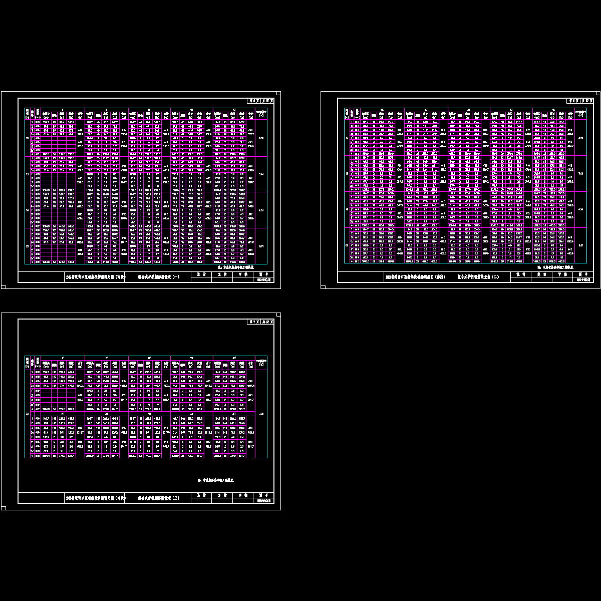 005～007--组合式护栏钢筋数量表.dwg