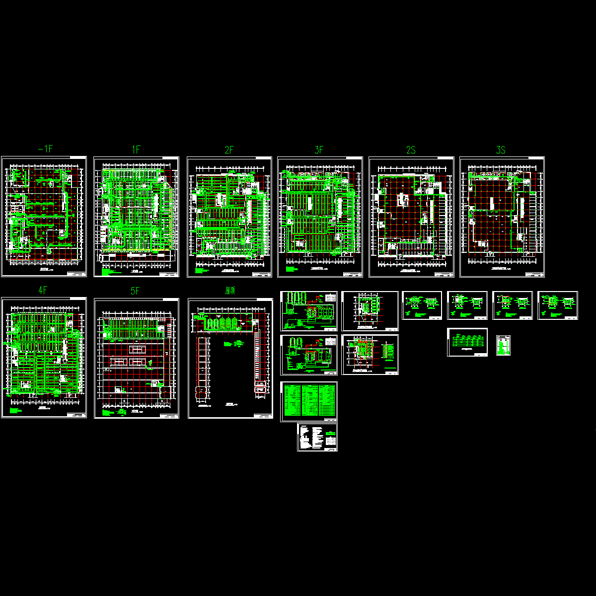 [CAD]上5层商业广场A座空调图纸.dwg