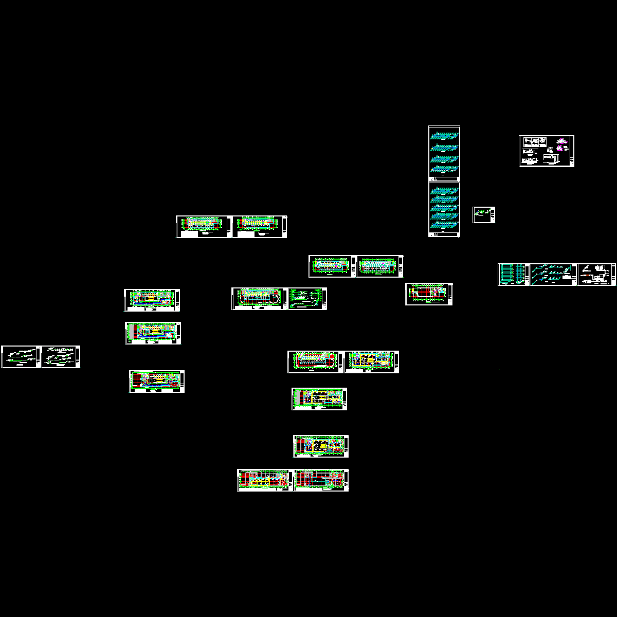 [CAD]上12层商务大厦空调通风图纸（总共25页图纸）.dwg