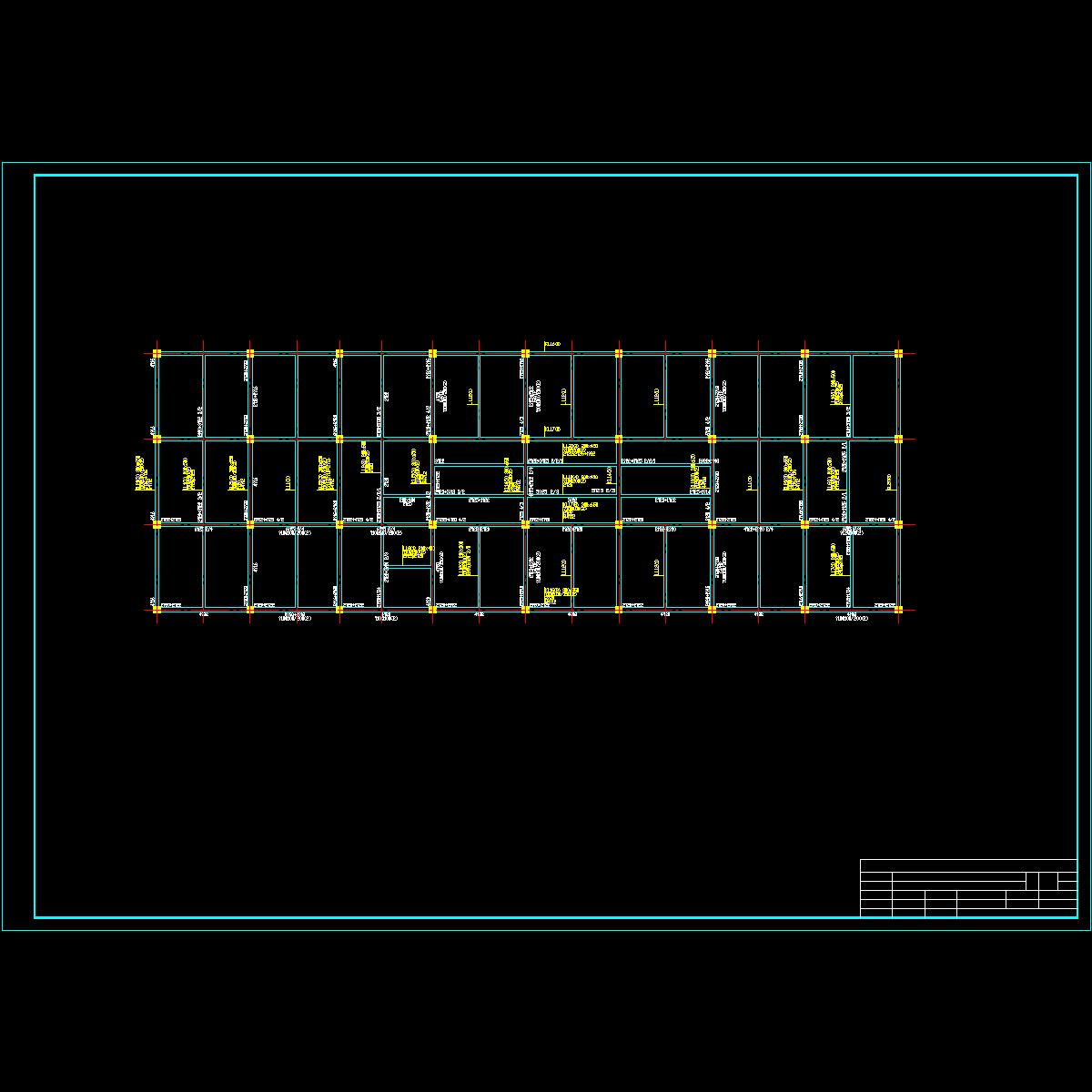 14.400标高层梁配筋图.dwg