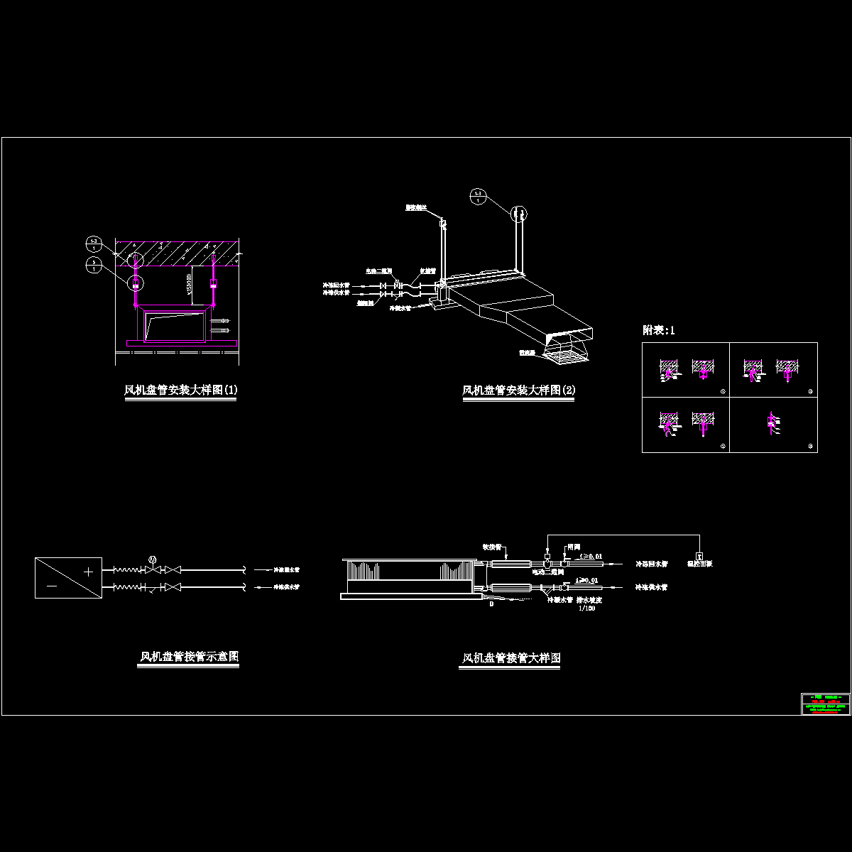 风机盘管安装接管大样.dwg