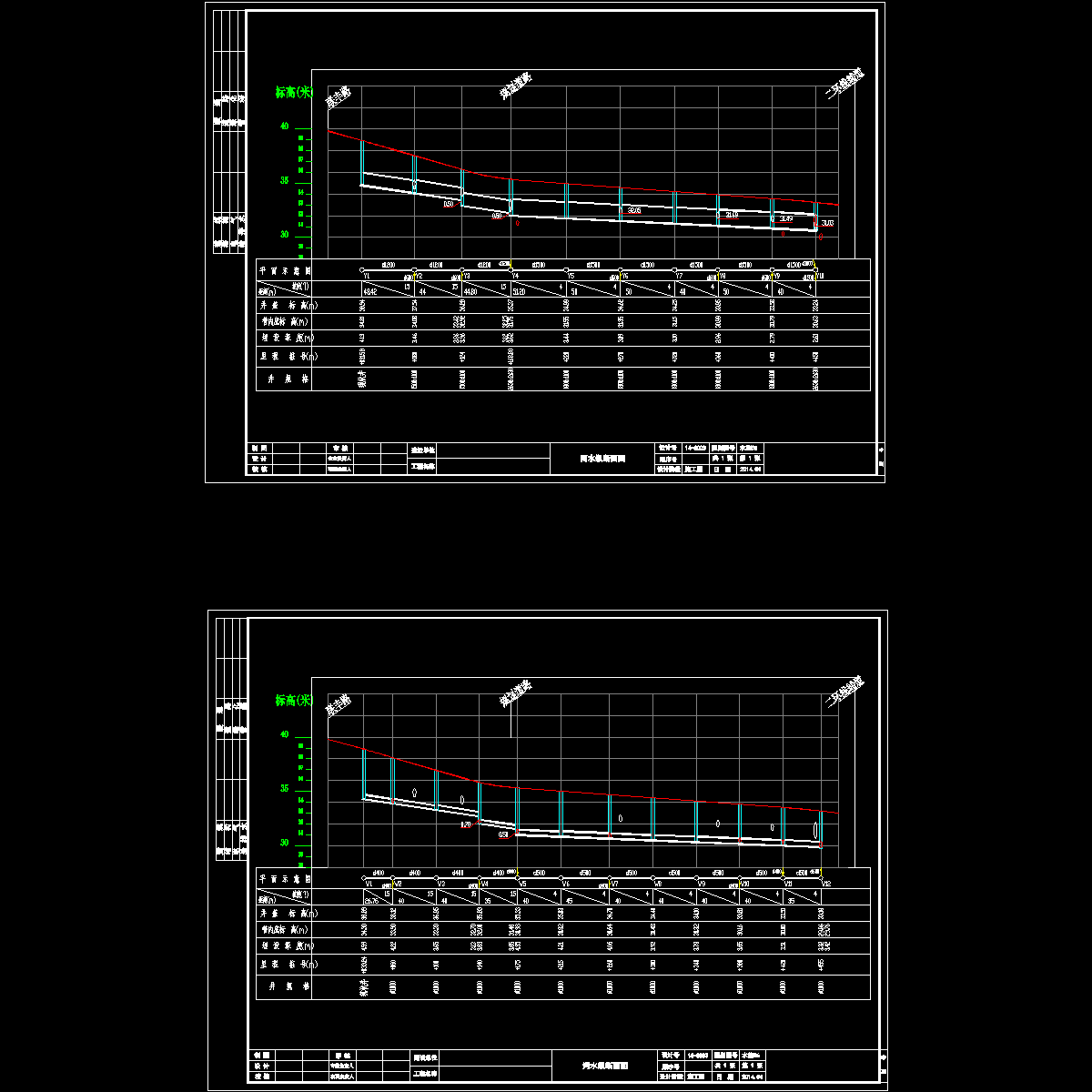 排水纵断面图.dwg