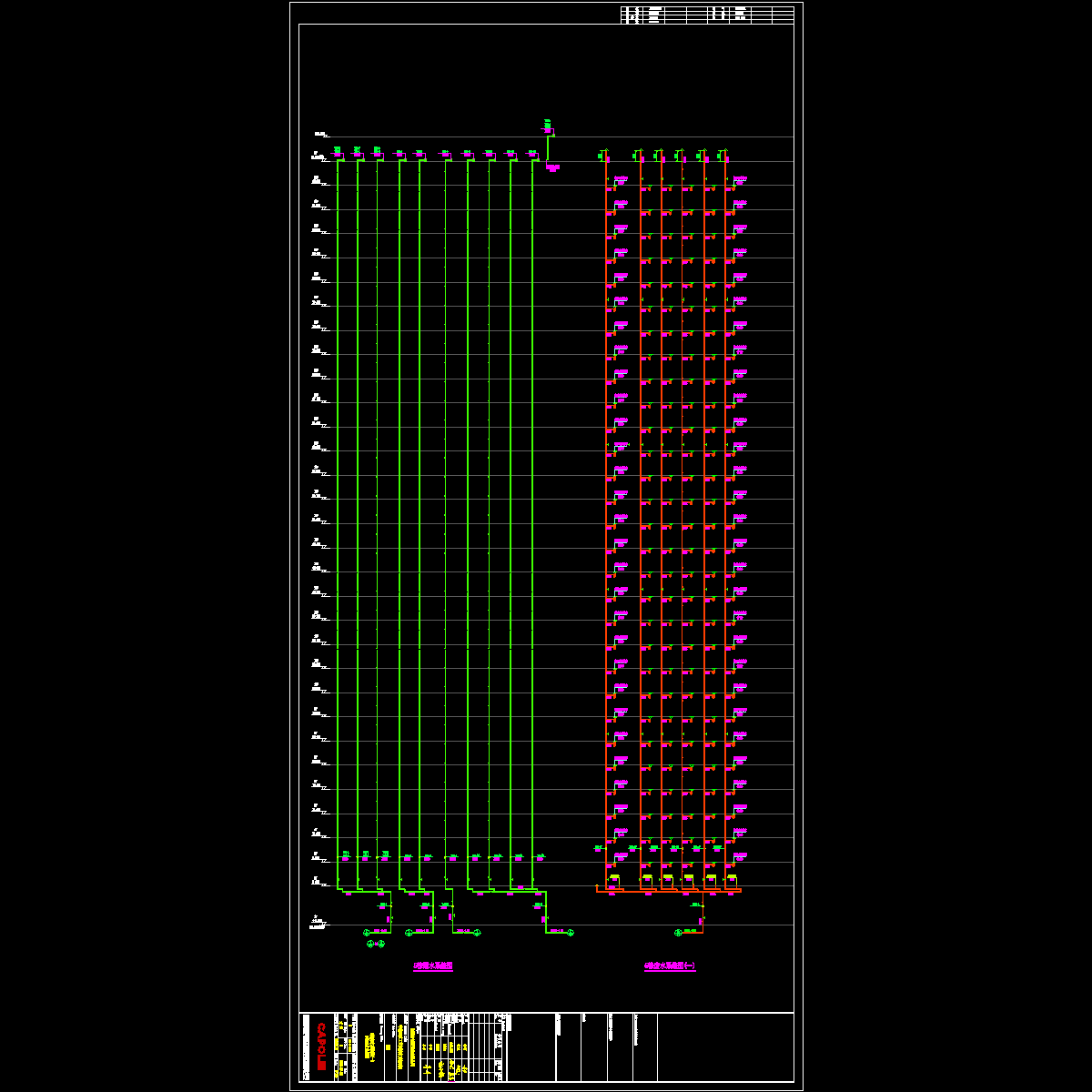 已解密_gc140119-ss-5-003-5栋废水系统图(一)、5栋雨水系统图.dwg