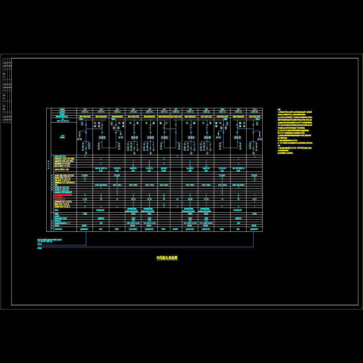 中压配电系统图.dwg