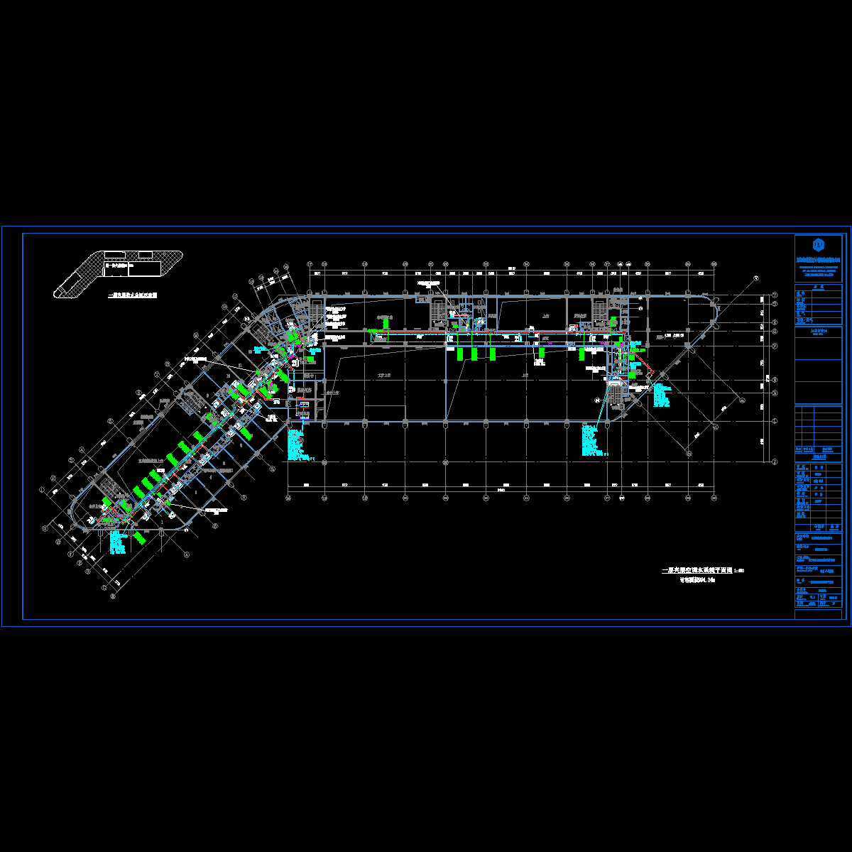 暖通施-10 一层夹层空调水系统平面图.dwg