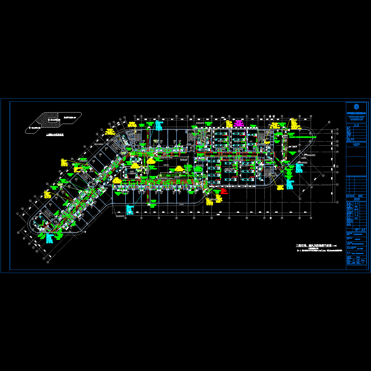 暖通施-11 二层空调、通风及防排烟平面图.dwg