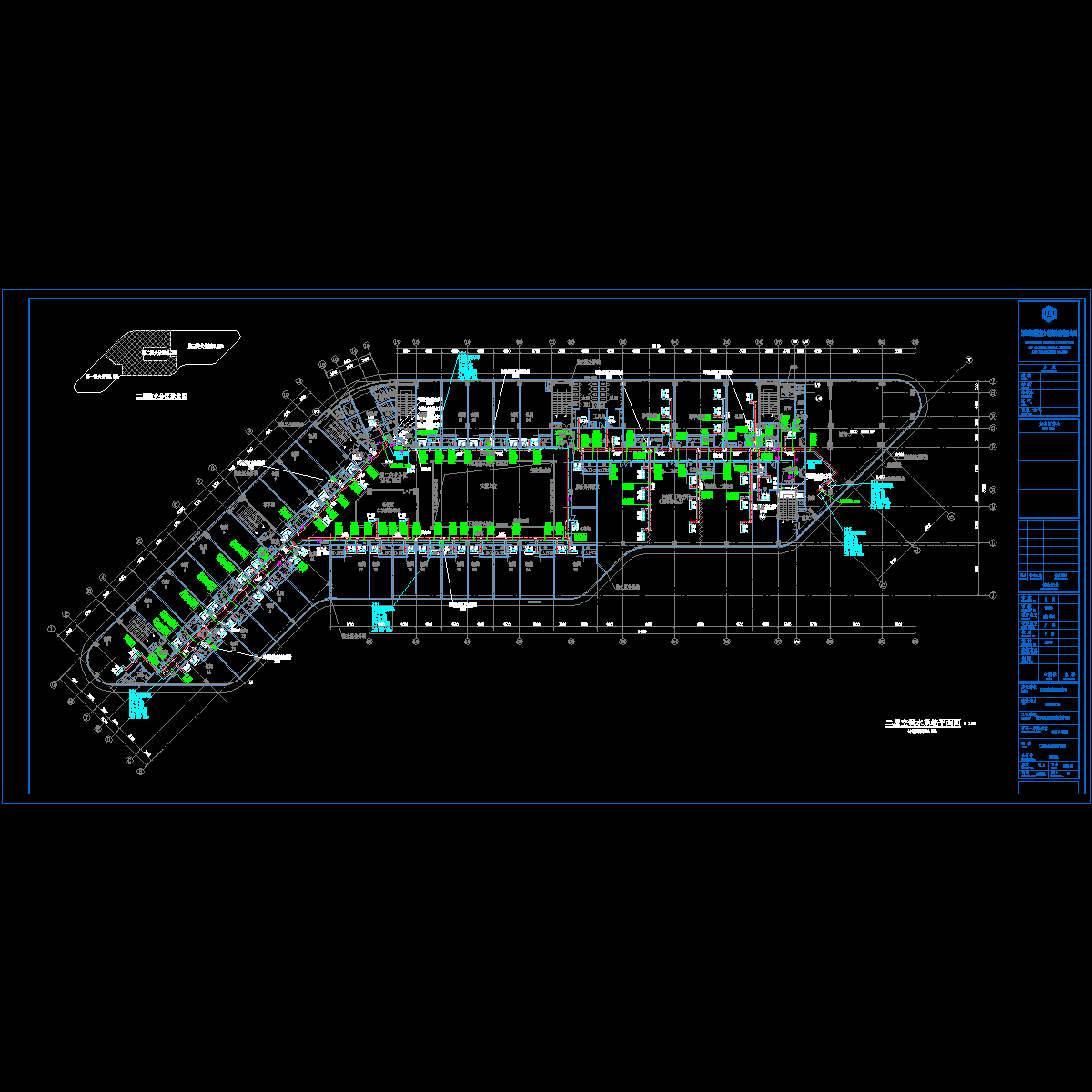 暖通施-12 二层空调水系统平面图.dwg