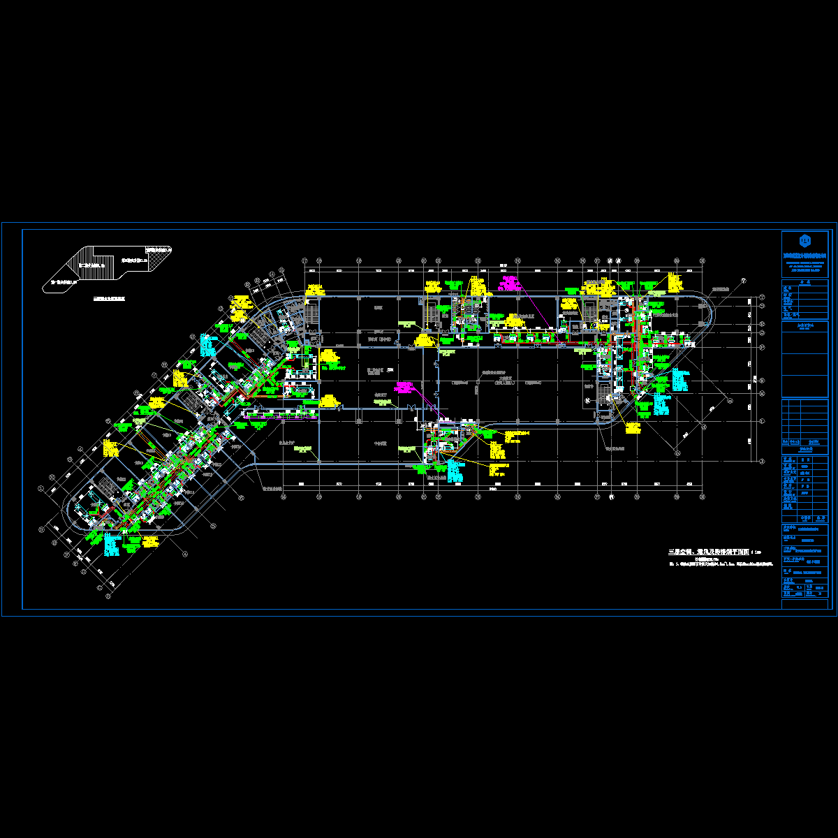 暖通施-13 三层空调、通风及防排烟平面图.dwg