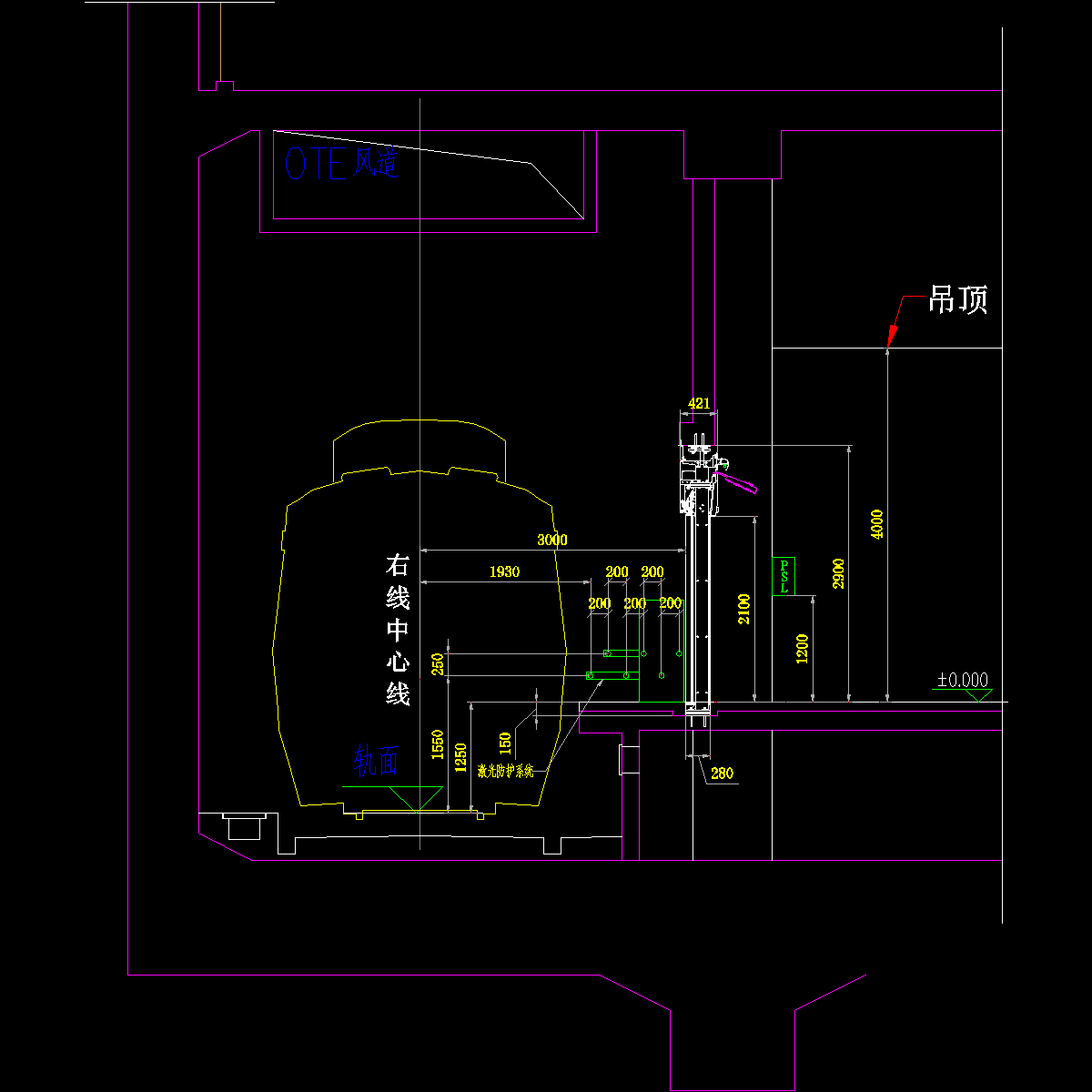 gh51-00-07屏蔽门立面剖面图（正线）.dwg