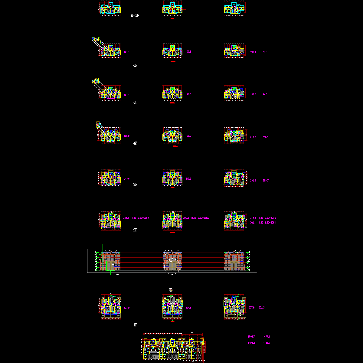 [CAD]知名企业宝山洋房户型设计.dwg