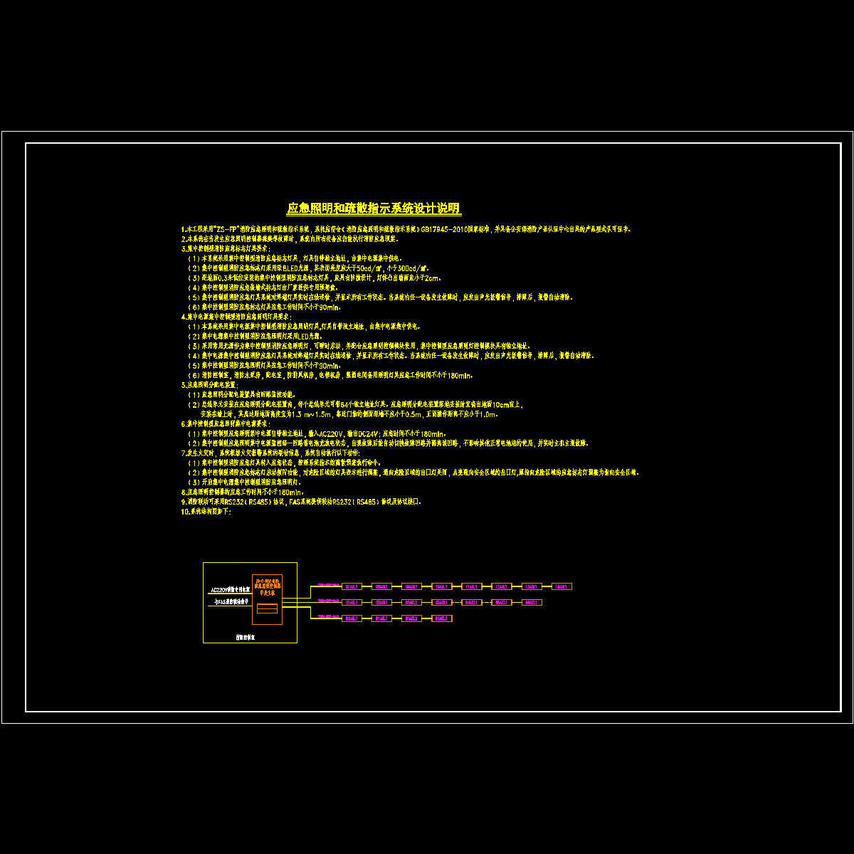 应急照明系统设计说明.dwg