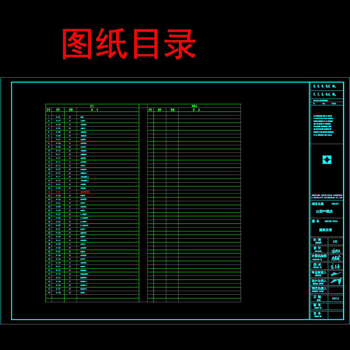 目录.dwg